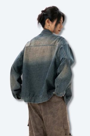 Distressed Denim Jacket