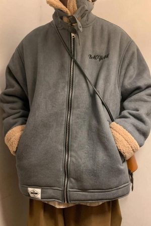 Double-Faced Zip-Up Jacket