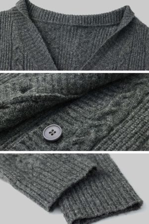 DreamyNerd Vintage Knit Oversized Cardigan