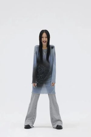 Extra Long Mesh Top