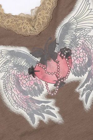 Fairy Grunge Angel Wings Top