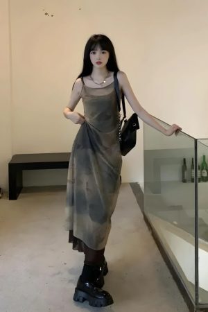 Fairy Grunge Forest Midi Dress