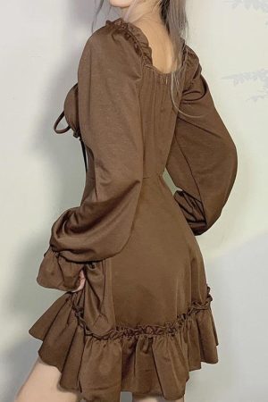 Fairy Grunge Ruffled Mini Dress