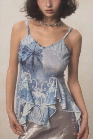 Fairycore Ruffled Top