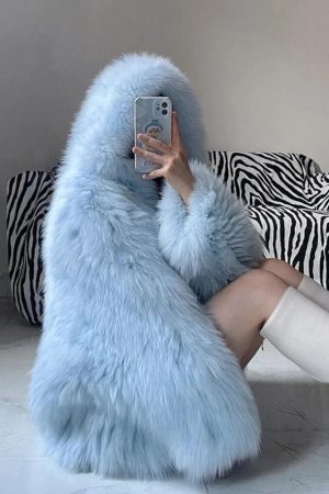 Faux Fur Hooded Jacket
