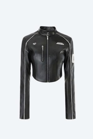 Faux Leather Biker Jacket