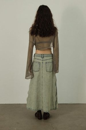 Fishnet Crop Shrug Sweater