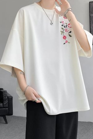 Floral Embroidered Tee