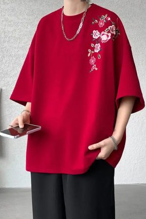 Floral Embroidered Tee