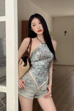 Floral Scarf Top