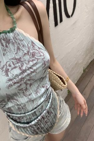 Floral Scarf Top