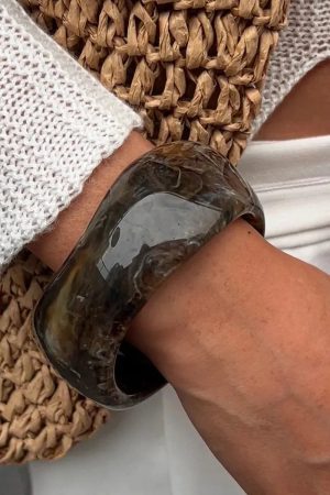 Geometric Chunky Resin Bracelet