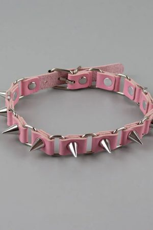 Goth Barbed Choker Collar Necklace