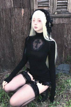 Goth Cross Top
