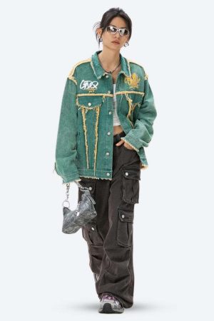 Green Denim Jacket
