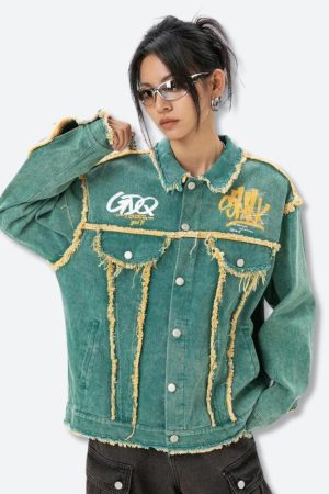 Green Denim Jacket