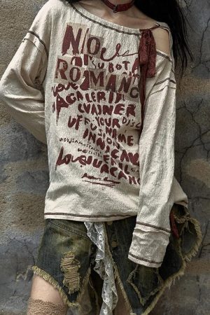 Grunge Cut Out Top