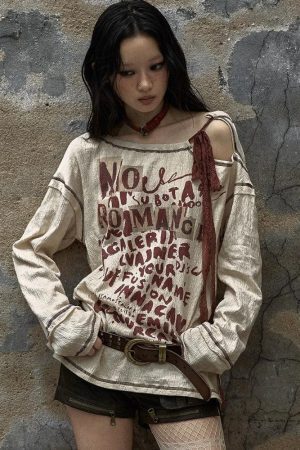 Grunge Cut Out Top