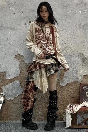 Grunge Cut Out Top