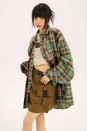 Grunge Plaid Shirt