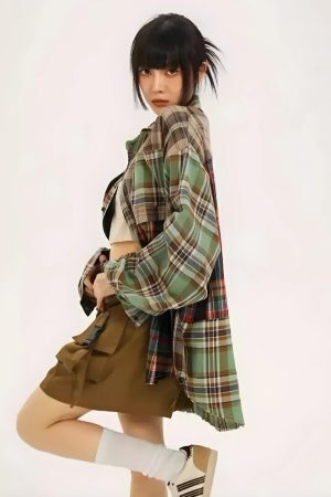 Grunge Plaid Shirt