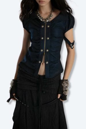 Grunge Ruched Top