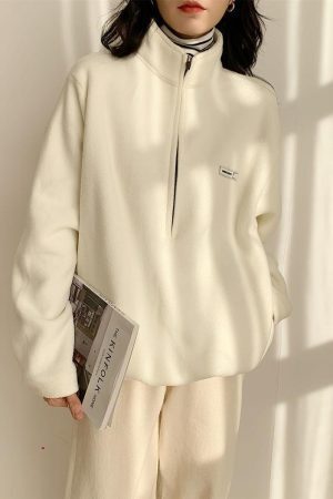 Half Zipper Fleece Sweatshirt