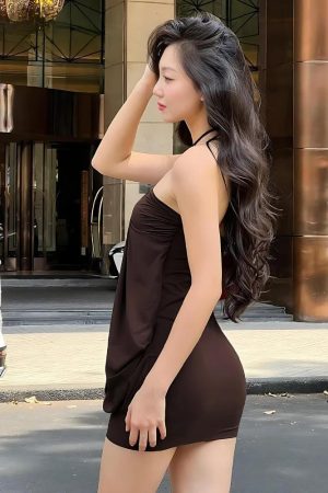 Halter Neck Mini Dress