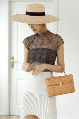 High Neck Mesh Top