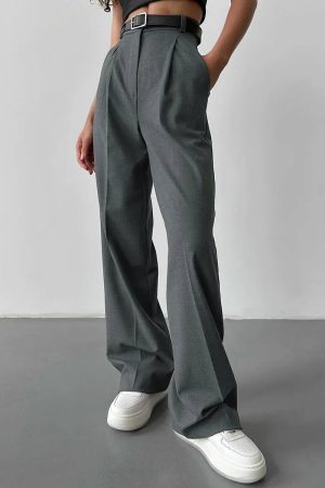 High Waisted Tailored Pants
