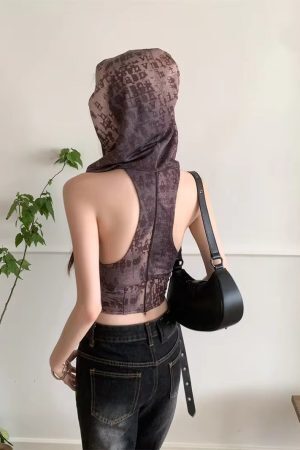 Hooded Corset Top