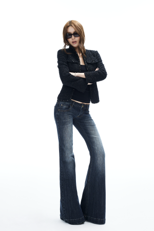 IAMXIAA Flared Low Rise Denim Jeans