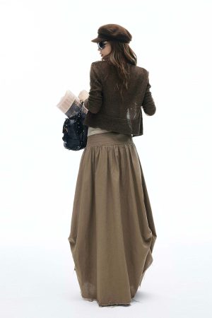 IAMXIAA Sheer Knit Button Up Cardigan