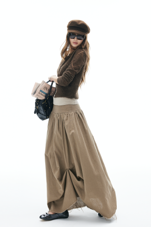 IAMXIAA Sheer Knit Button Up Cardigan
