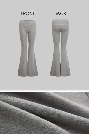 IAMXIAA V-Neck T-Shirt & Flared Pants Set