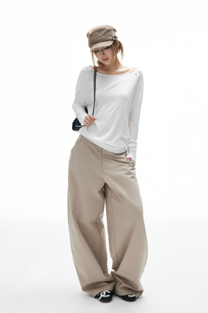 IAMXIAA Wide-Leg Tailored Pants