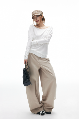 IAMXIAA Wide-Leg Tailored Pants