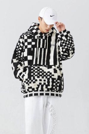 Indie Oversized Plush Hoodie