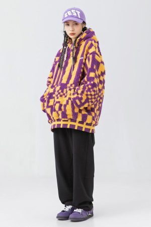 Indie Oversized Plush Hoodie