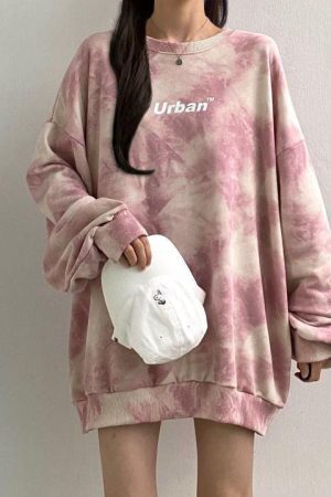Indie Urban Print Longline Sweatshirt