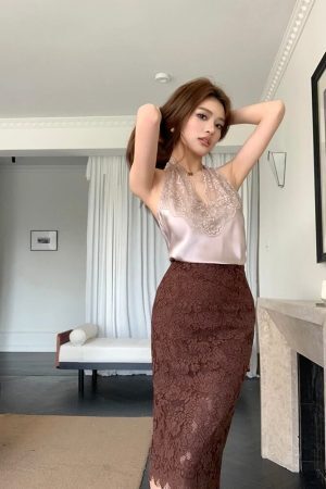 Lace Midi Skirt
