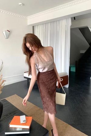Lace Midi Skirt