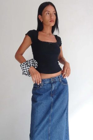 Lace Trim Baby Tee