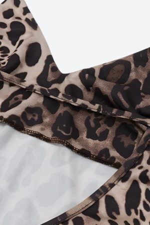 Leopard Backless Mini Dress