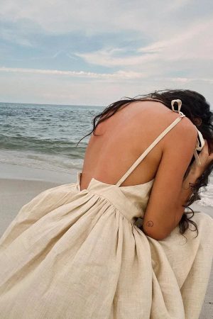 Linen Midi Dress