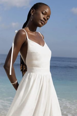 Linen Midi Dress
