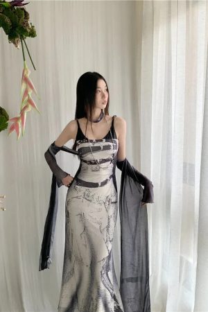 Marble Maxi Dress