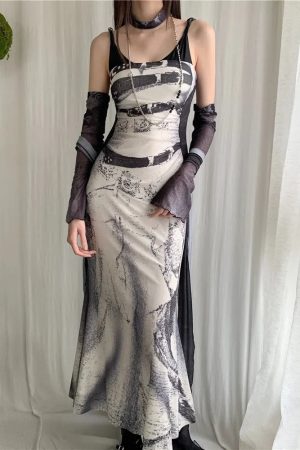 Marble Maxi Dress