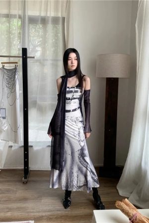 Marble Maxi Dress