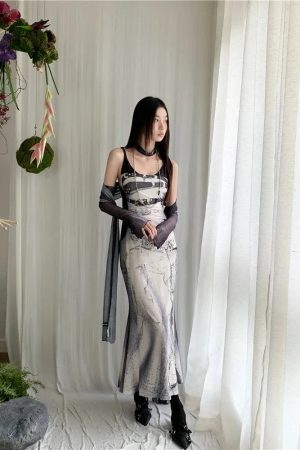 Marble Maxi Dress